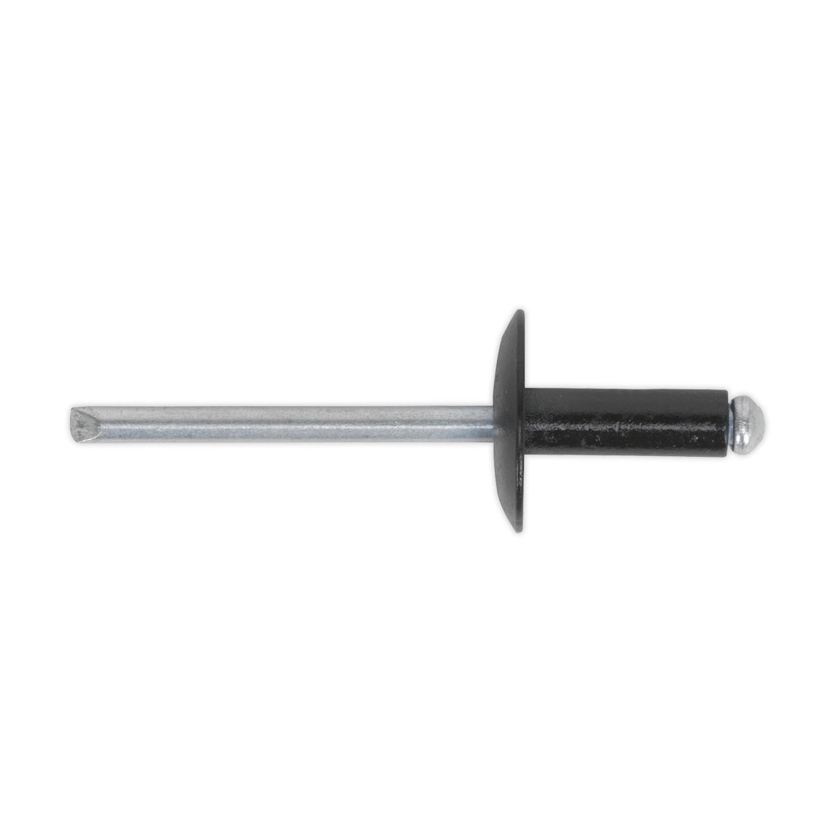 Sealey Aluminium Large Flange Rivet 4 x 10mm, Black - Pack of 200 RAB4010L