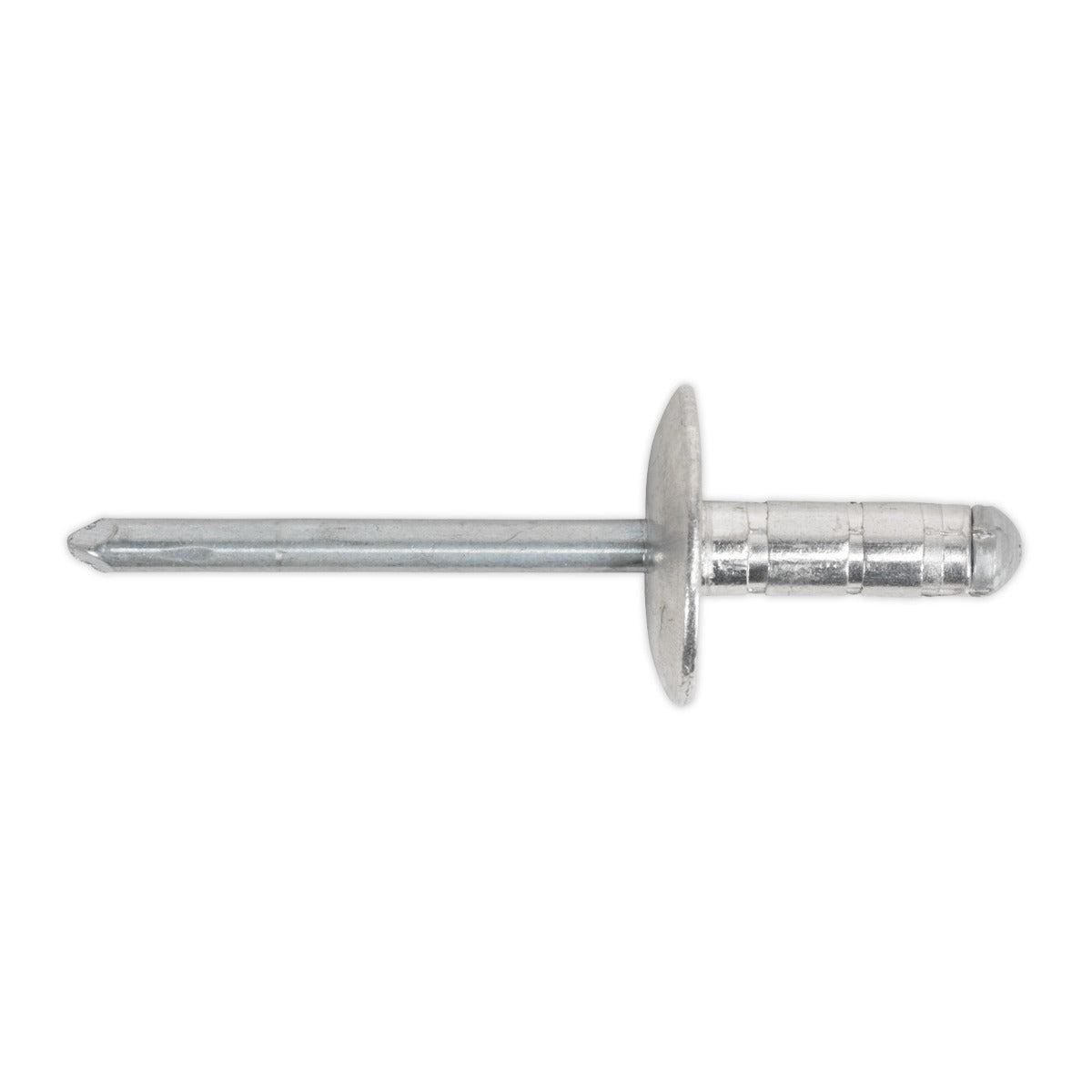 Sealey Aluminium Multi-Grip Large Flange Rivet 4.8 x 27mm - Pack of 100 RM4827L