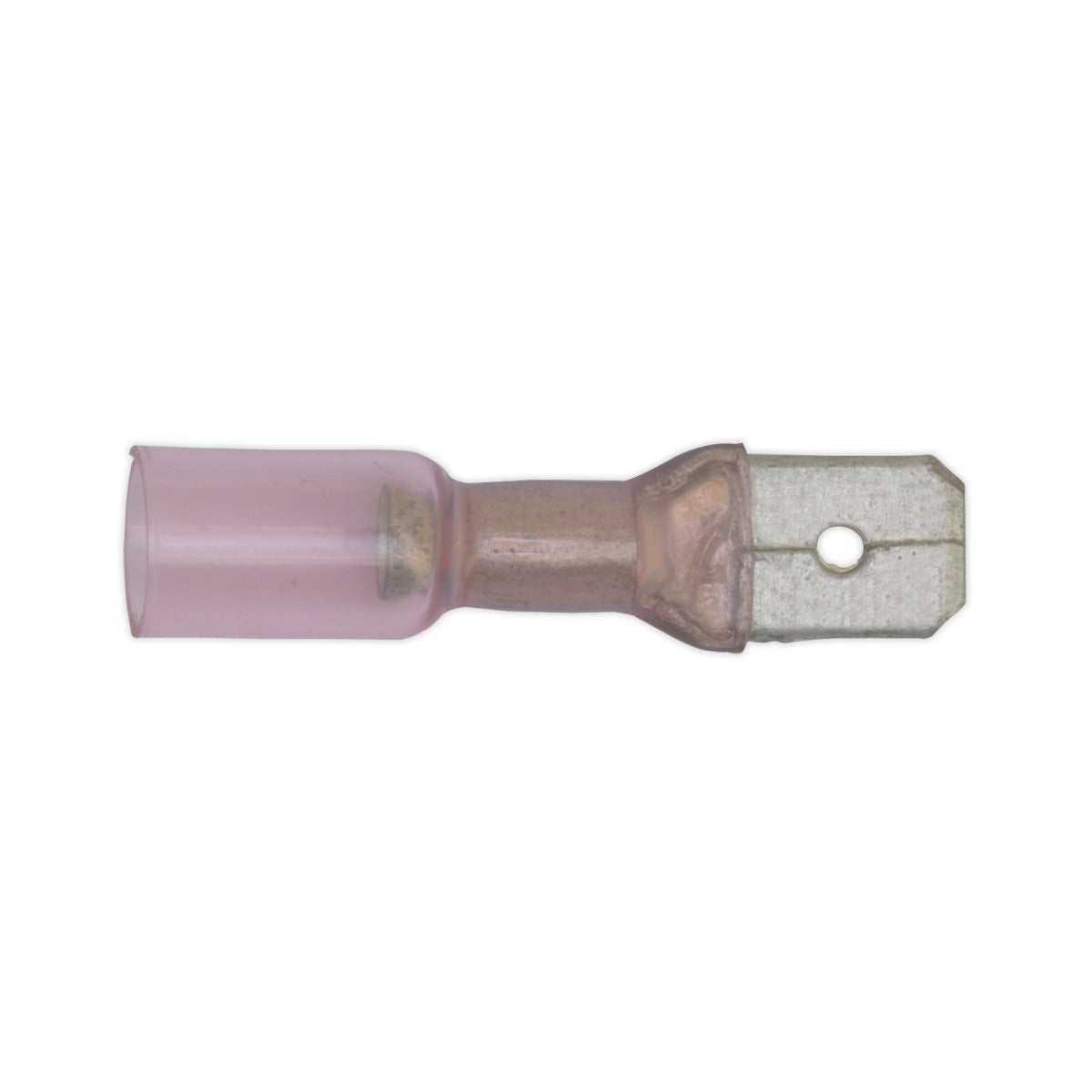 Sealey Heat Shrink Push-On Male Terminal 6.3mm, Red - Pack of 25 RTSPM25
