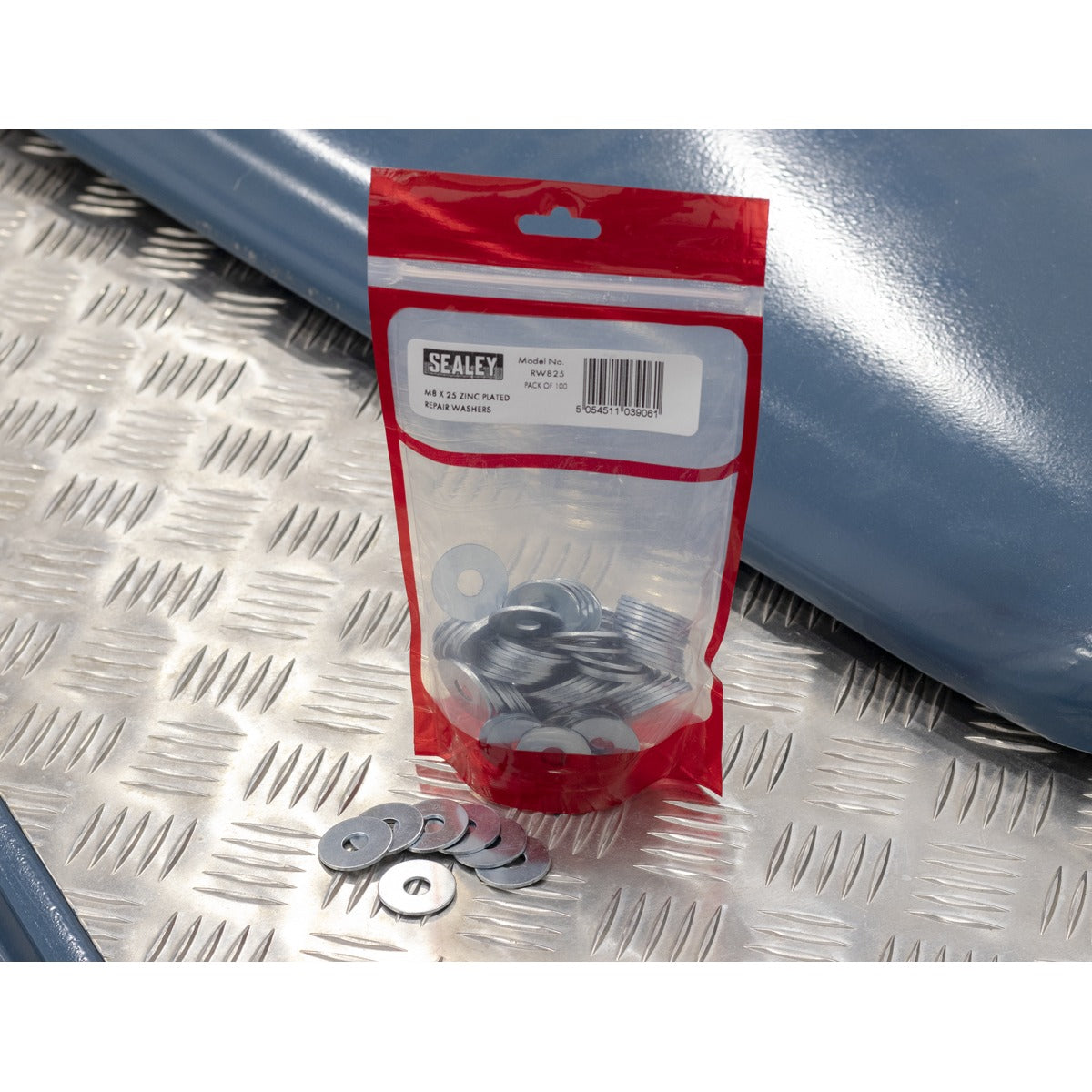 Sealey Zinc Plated Repair Washer M8 x 25mm - Pack of 100 RW825