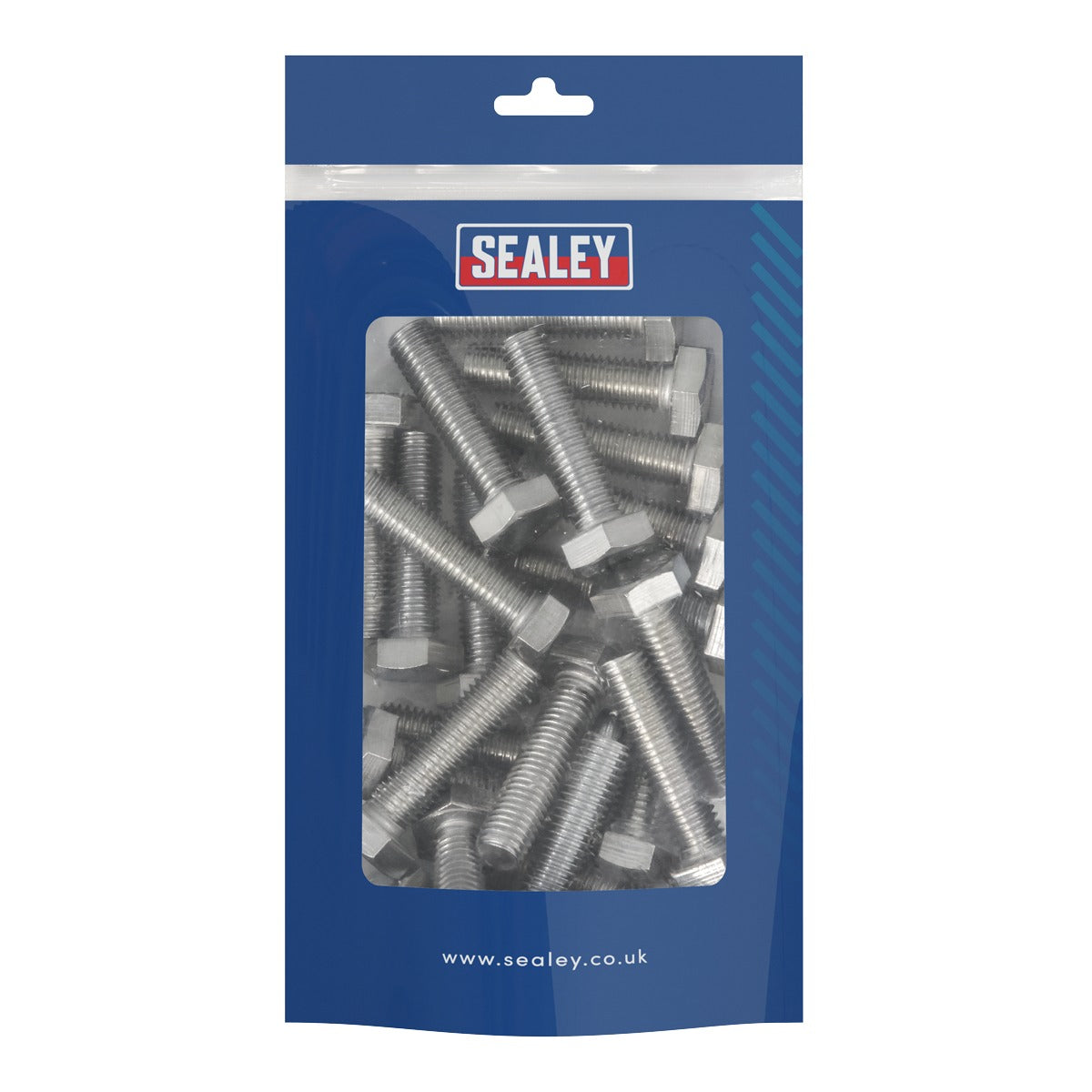Sealey Stainless Steel Hex Head Set Screw DIN 933 - M10 X 40 A2 - Pack of 25 S1040