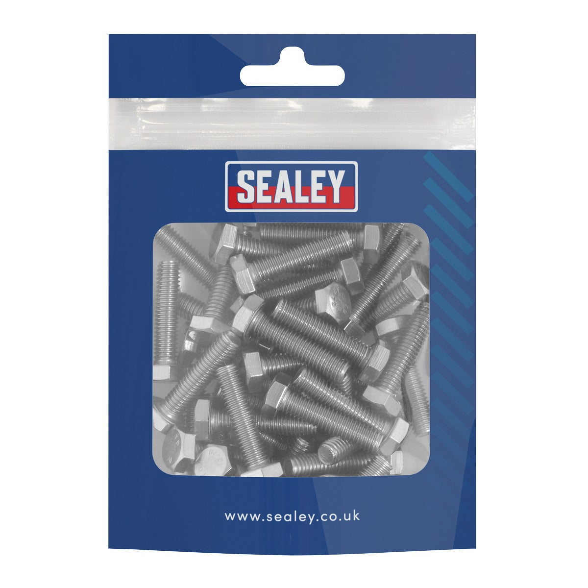 Sealey Stainless Steel Set Screw M6 x 25mm 1mm Pitch, DIN 933 - Pack of 50 S625S
