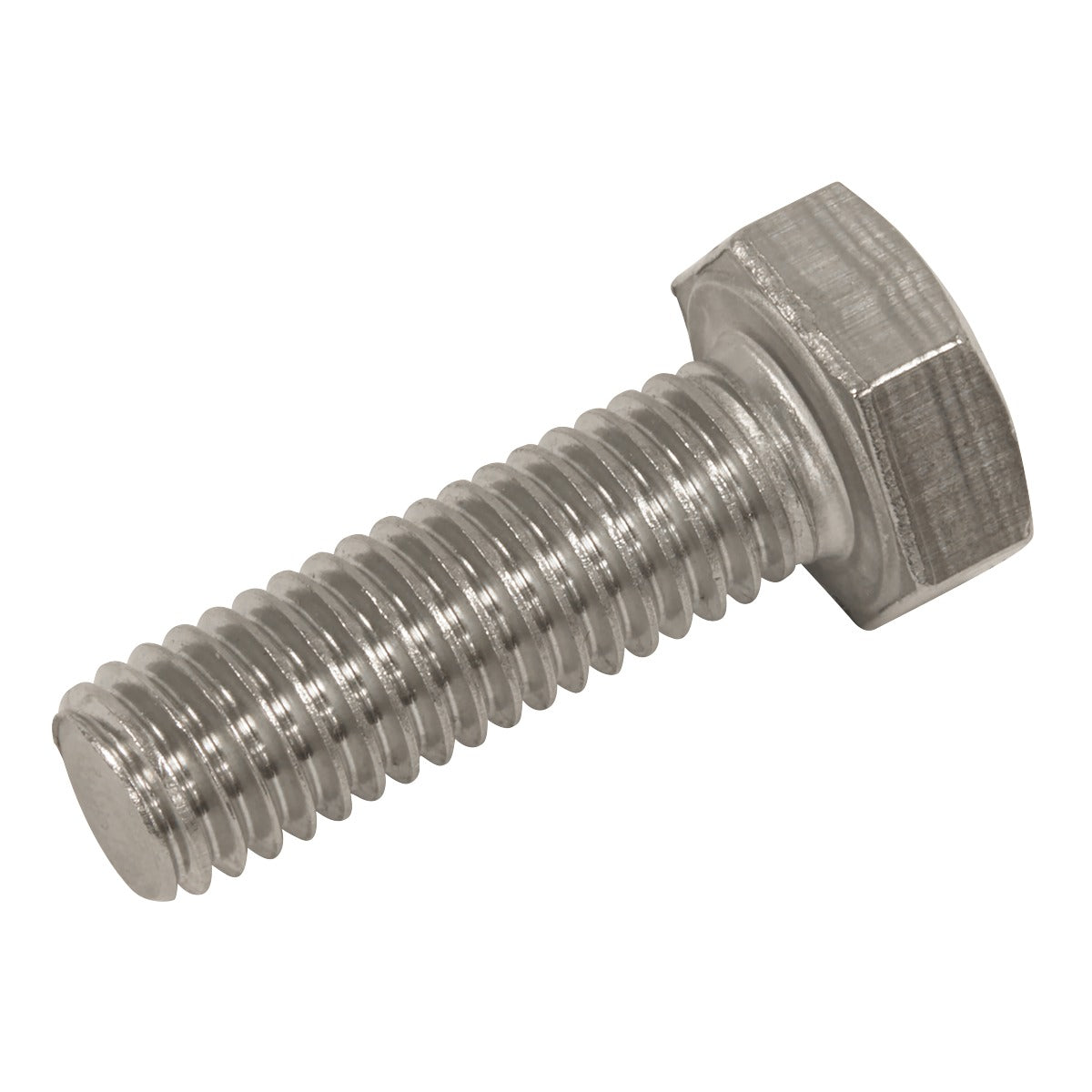 Sealey Stainless Steel Hex Head Set Screw DIN 933 - M8 X 25 A2 - Pack of 50 S825S