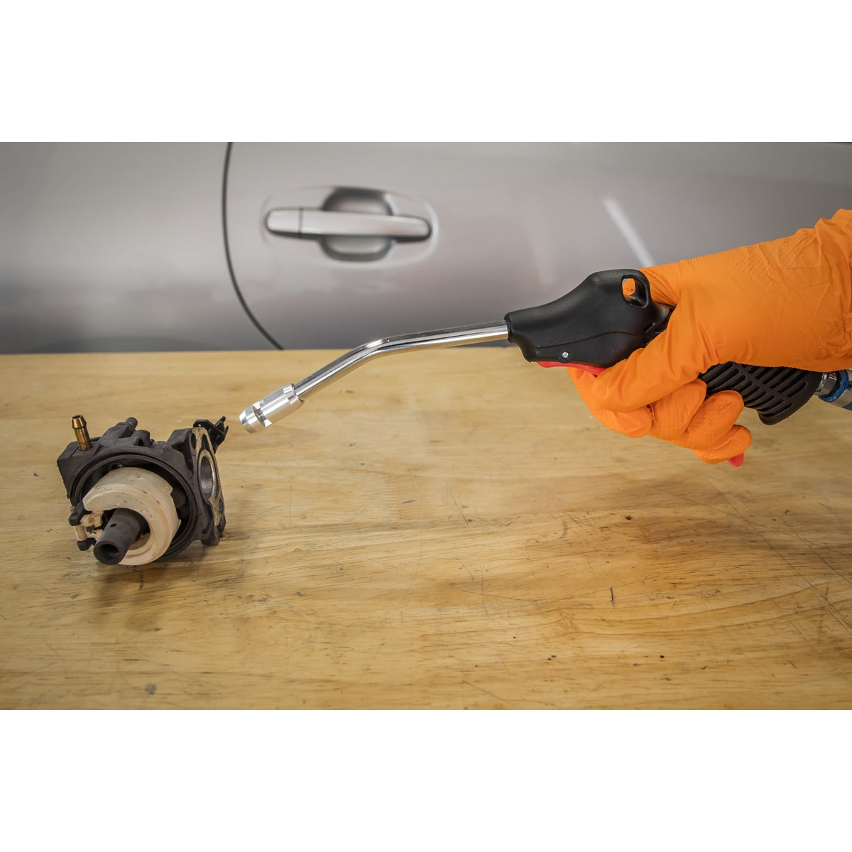 Sealey Air Blow Gun 100mm with 1/4"BSP Air Inlet & Safety Nozzle SA9131