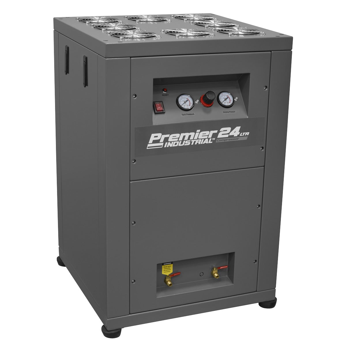 Sealey Oil Free Low Noise Air Compressor 24L Direct Drive 3hp SAC01VLN
