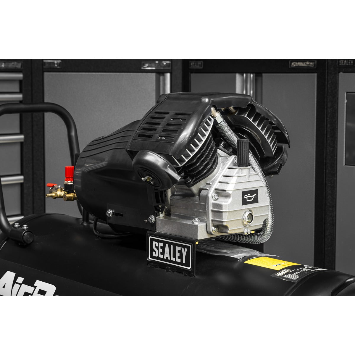 Sealey Air Compressor 100L V-Twin Oil Free Direct Drive 3hp SAC10002