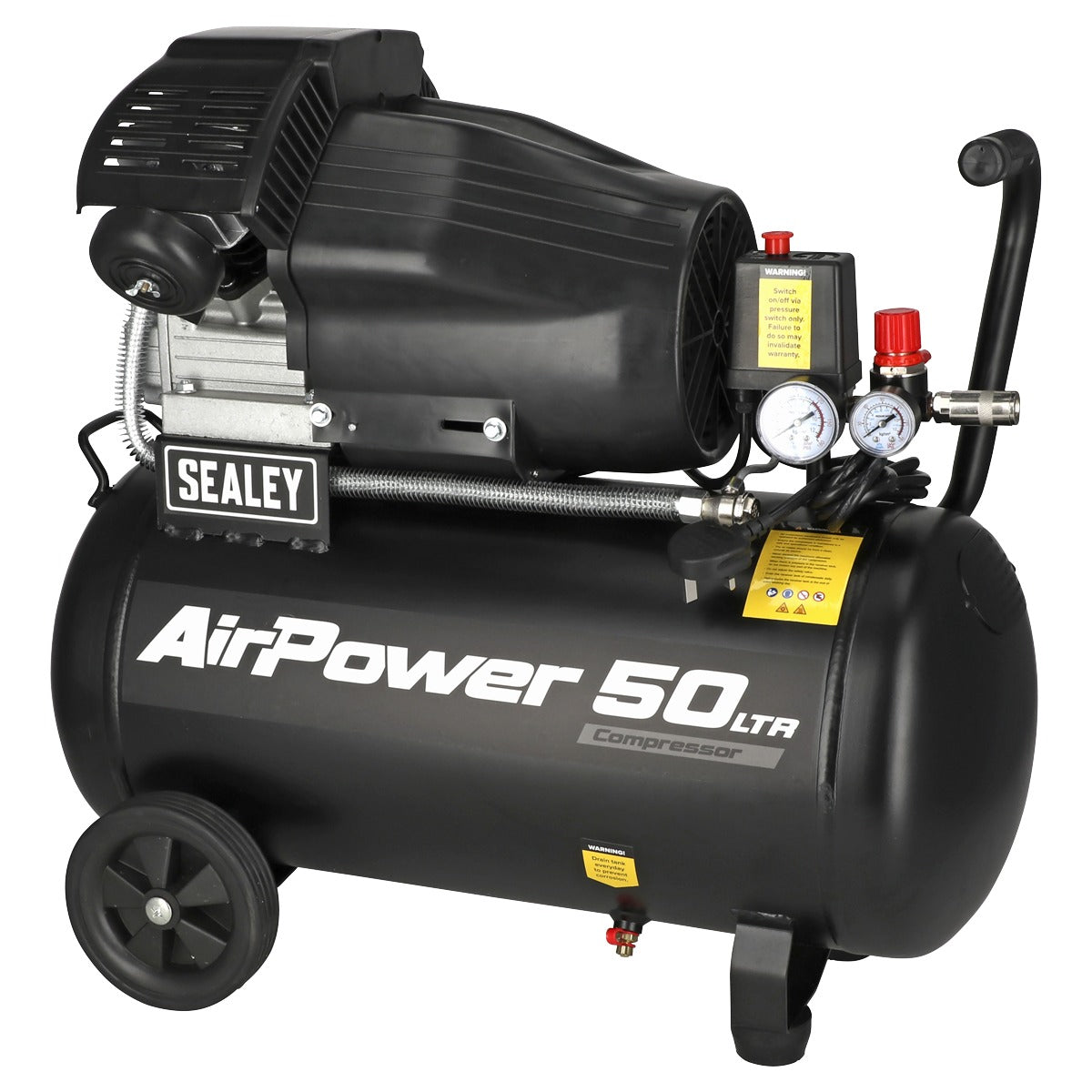 Sealey 50L V-Twin Direct Drive Air Compressor 3hp SAC5030VA
