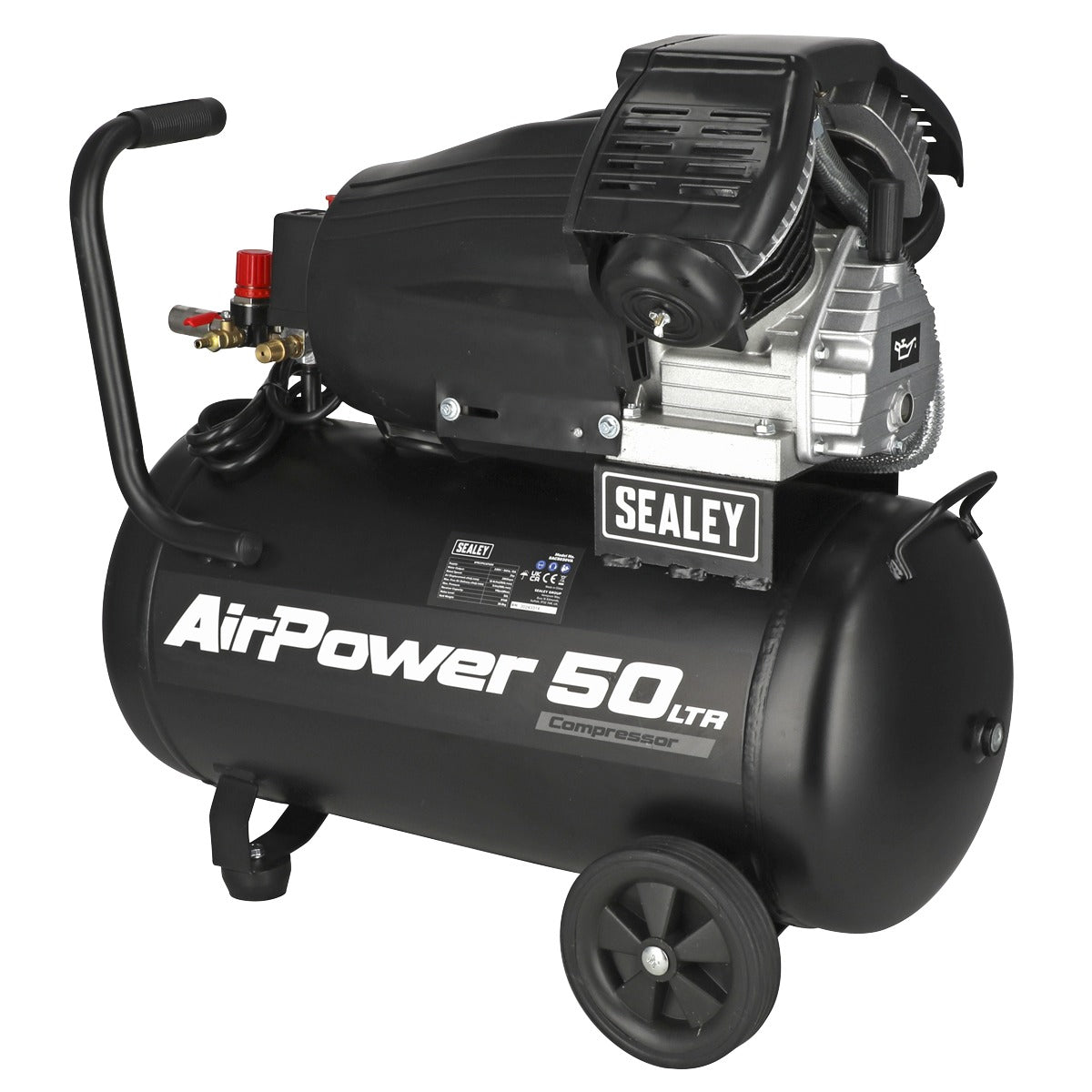 Sealey 50L V-Twin Direct Drive Air Compressor 3hp SAC5030VA