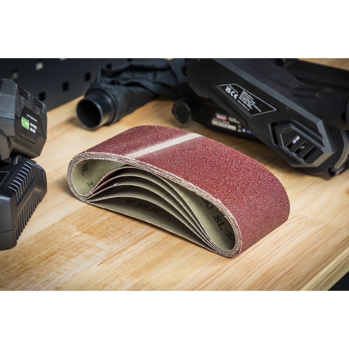 Sealey 76 x 457mm Sanding Belt 60Grit - Pack of 5 SB60457