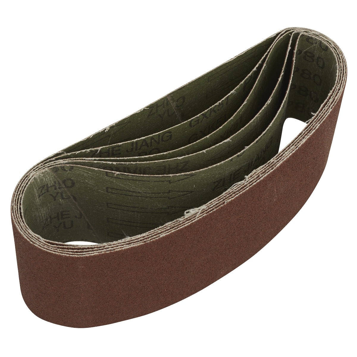Sealey 76 x 457mm Sanding Belt 80Grit - Pack of 5 SB80457