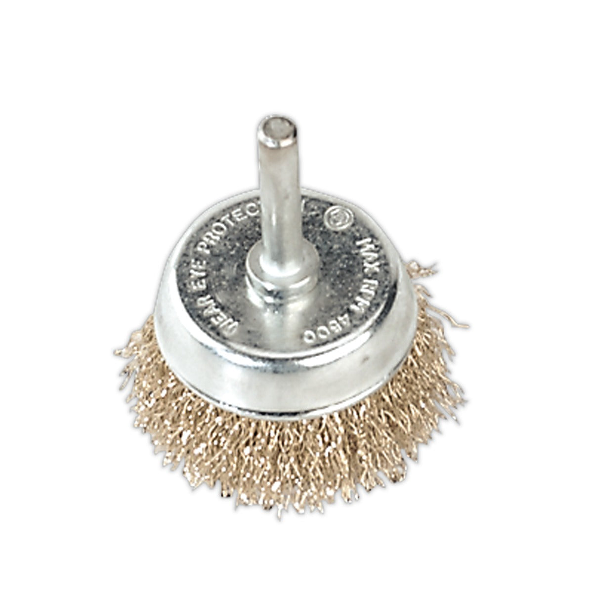 Sealey 50mm Crimped Wire Cup Brush with 6mm Shaft SCB50