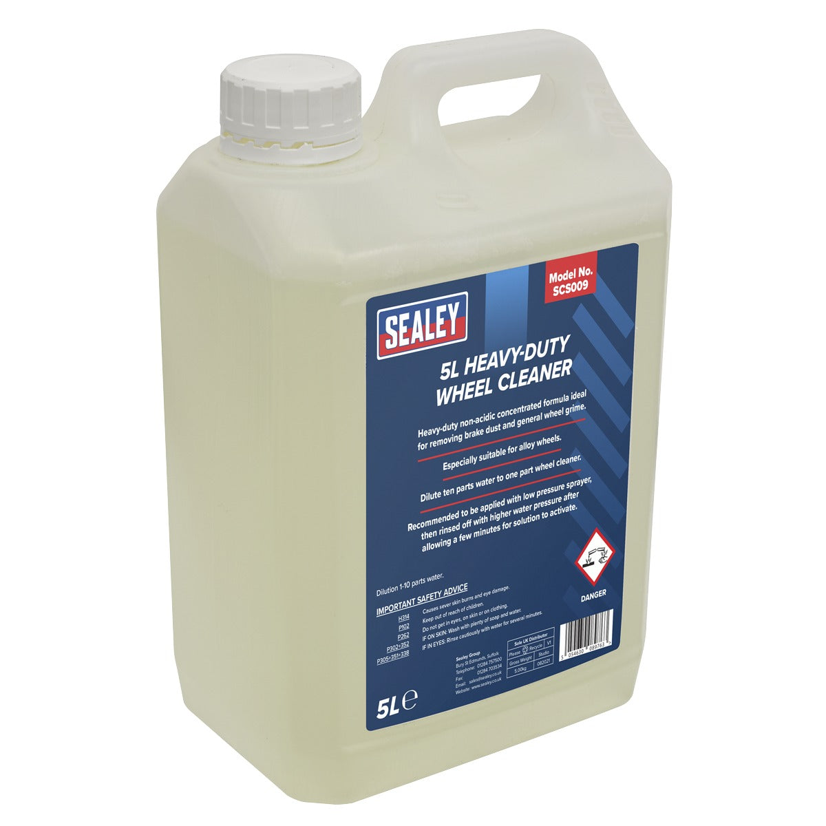Sealey Heavy-Duty Wheel Cleaner 5L SCS009