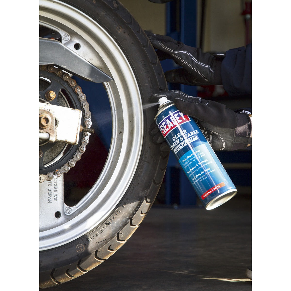 Sealey Chain & Cable Clear Lubricant 500ml SCS017S