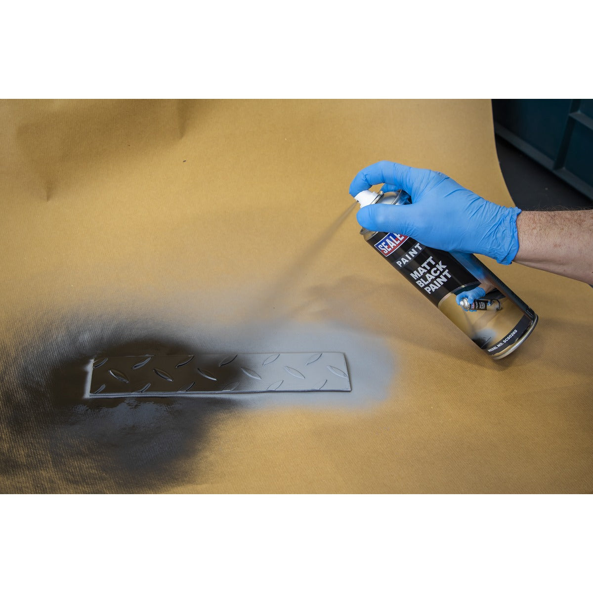 Sealey Matt Paint 500ml - Black SCS026S