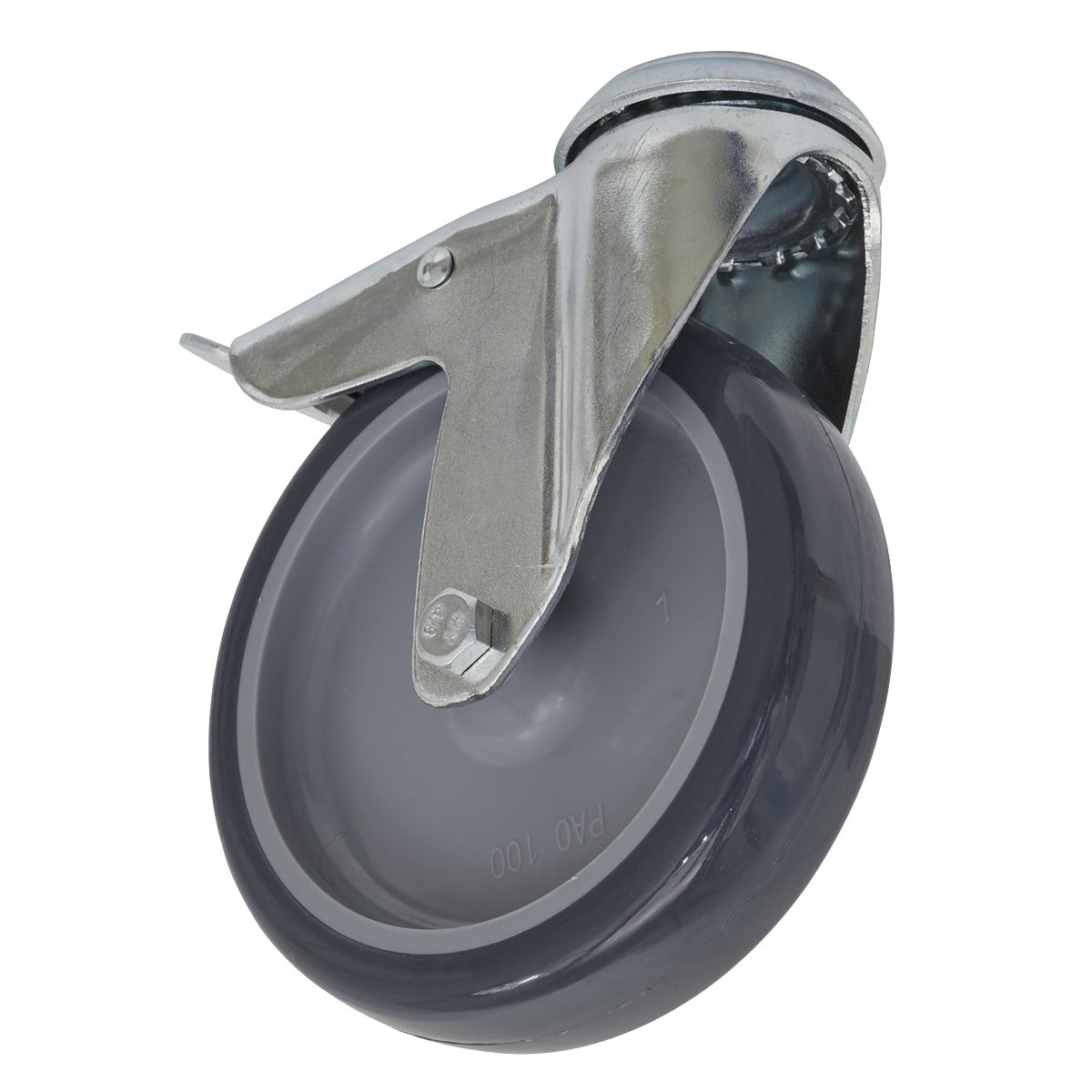 Sealey 100mm Castor Wheel with Swivel Bolt Hole & Total Lock SCW2100SBL