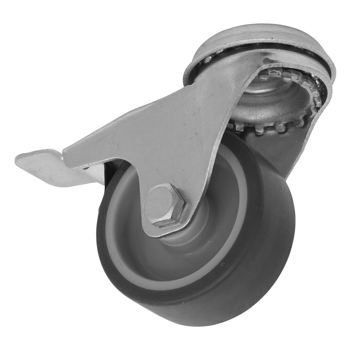 Sealey 50mm Castor Wheel with Bolt Hole & Total Lock SCW250SBLEM