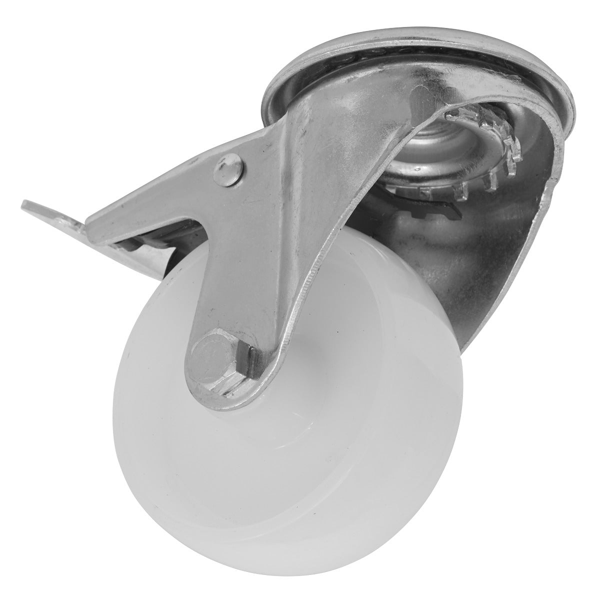 Sealey 80mm Castor Wheel with Bolt Hole & Total Lock SCW480SBLEM