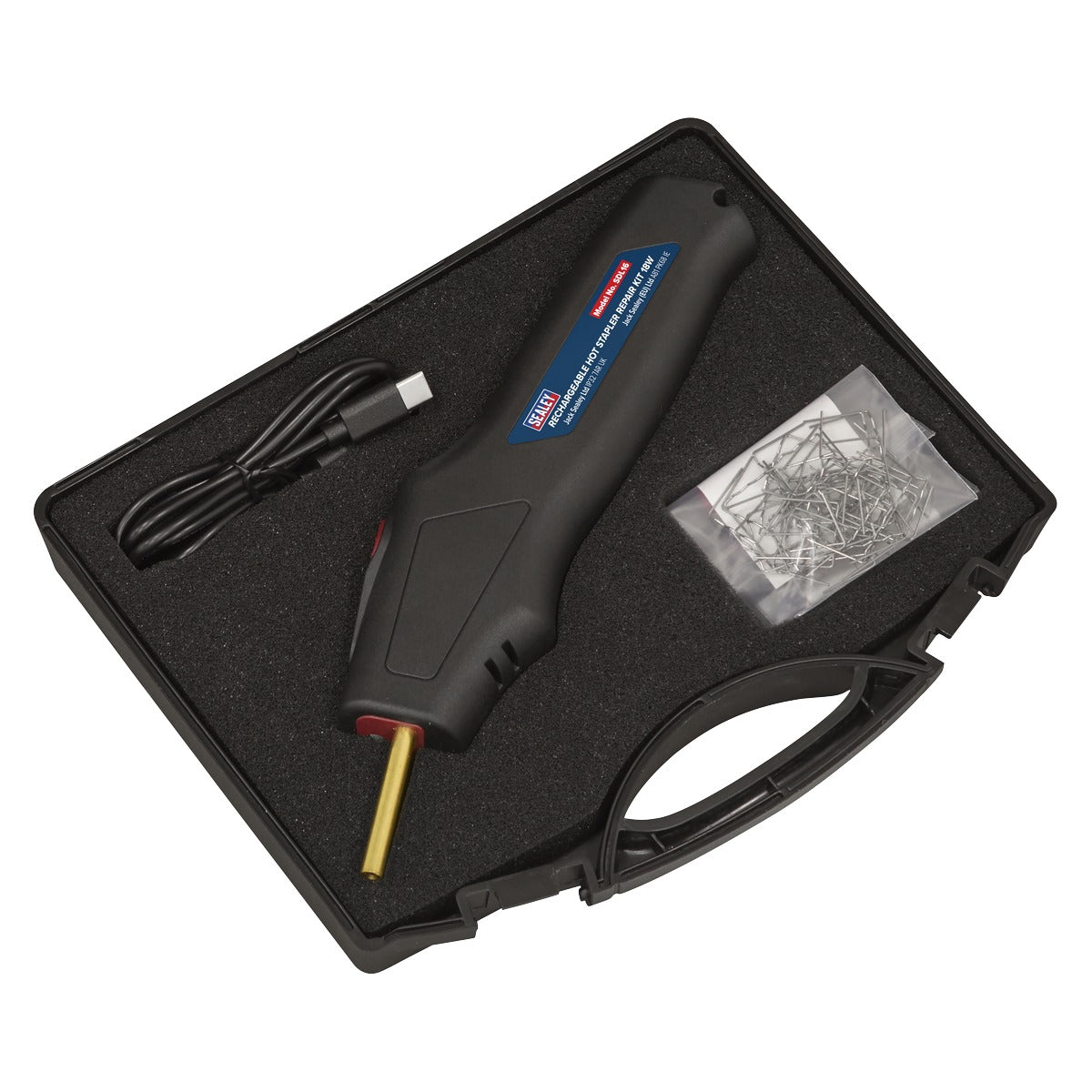 Sealey Rechargeable Hot Stapler Repair Kit 18W SDL16