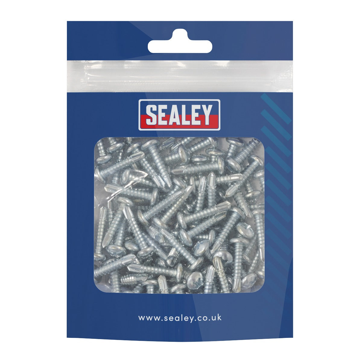 Sealey Zinc Plated Self-Drilling Pan Head Phillips Screw 4.2 x 19mm - Pack of 100 SDPH4219