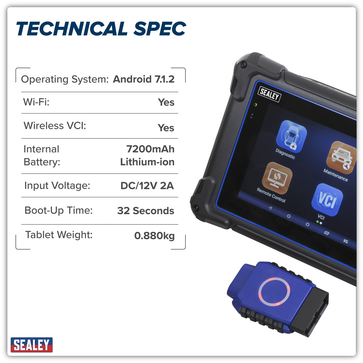 Sealey Diagnostic Tablet Multi-Manufacturer SDS1