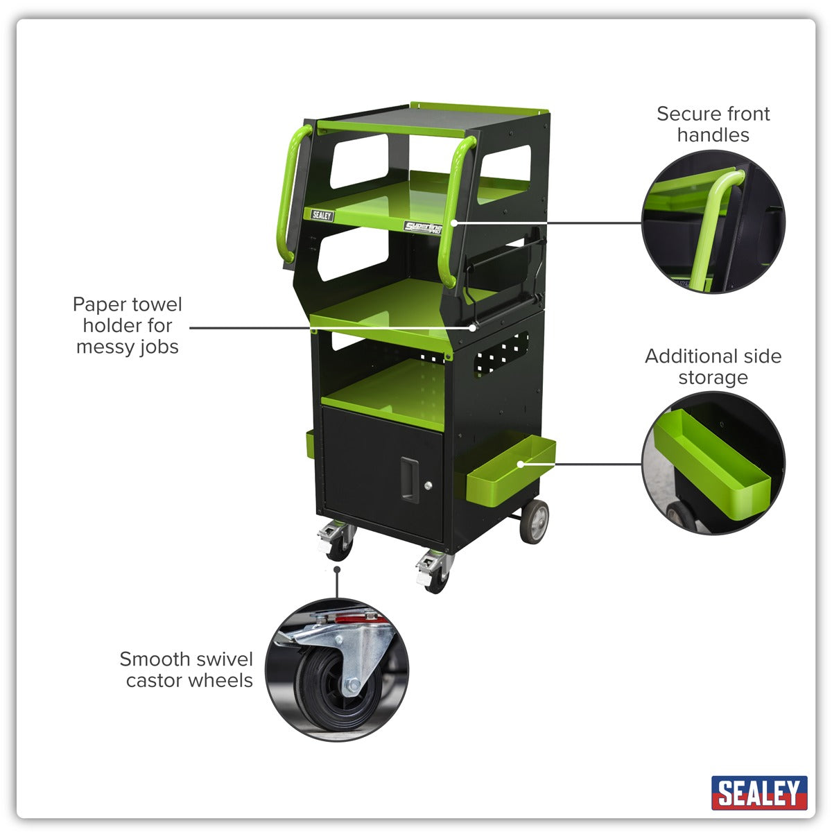 Sealey Diagnostic Support Station - Green SDS1G1