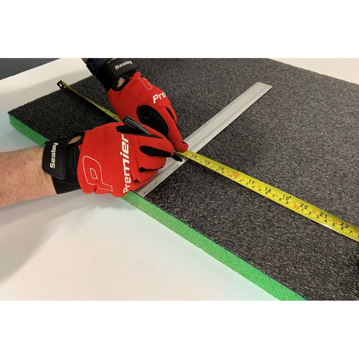Sealey Easy Peel Shadow Foam 1200 x 550 x 30mm - Green/Black SF30G