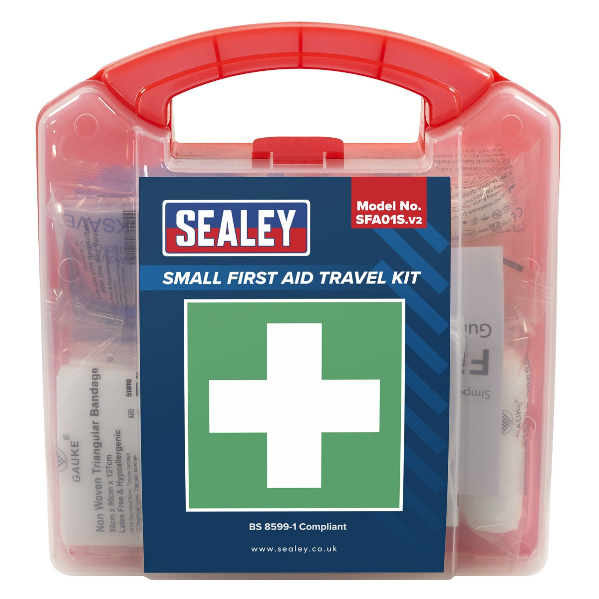 Sealey First Aid Kit, Small - BS 8599-1 Compliant SFA01S