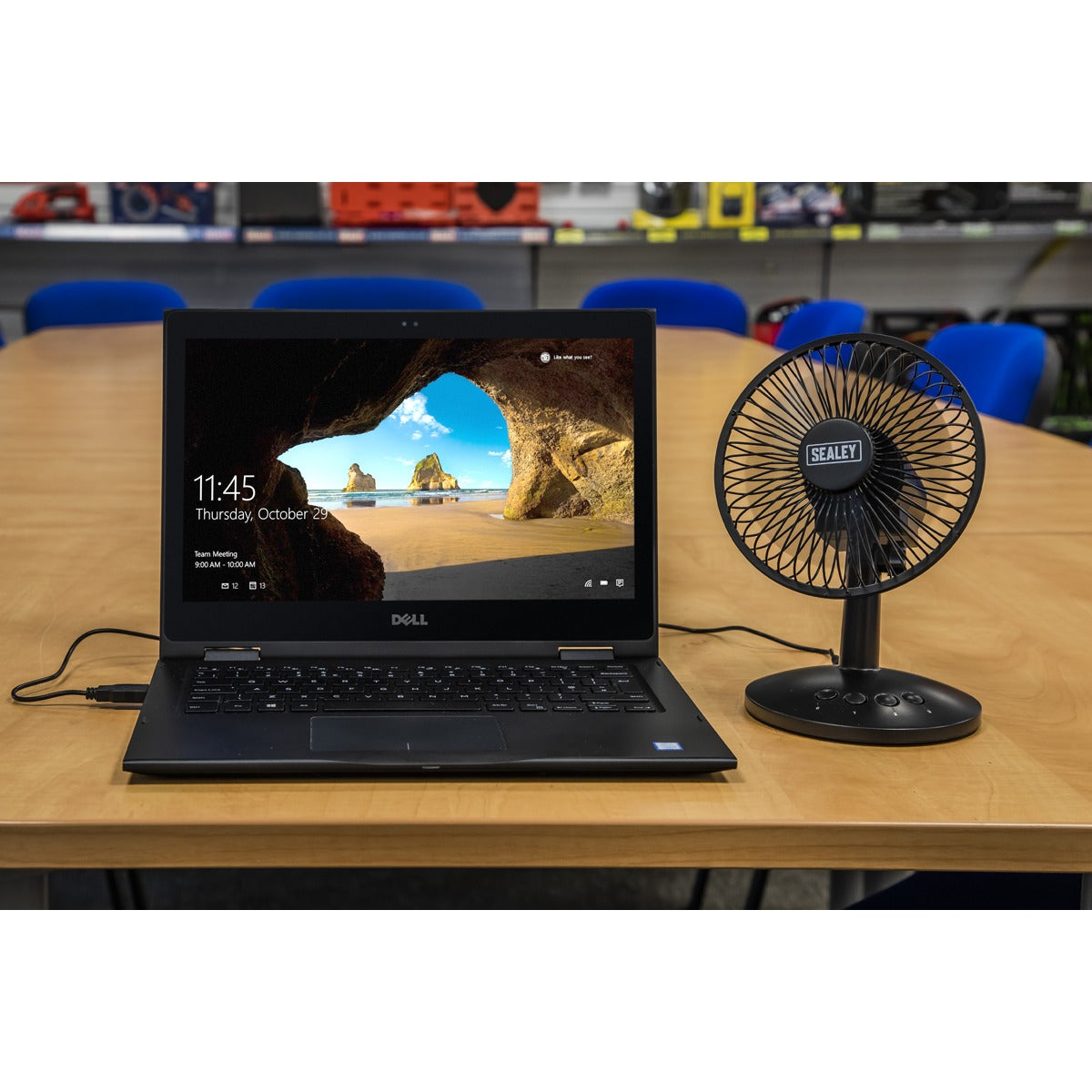 Sealey 6" Oscillating USB Desk Fan 3-Speed SFF6USB