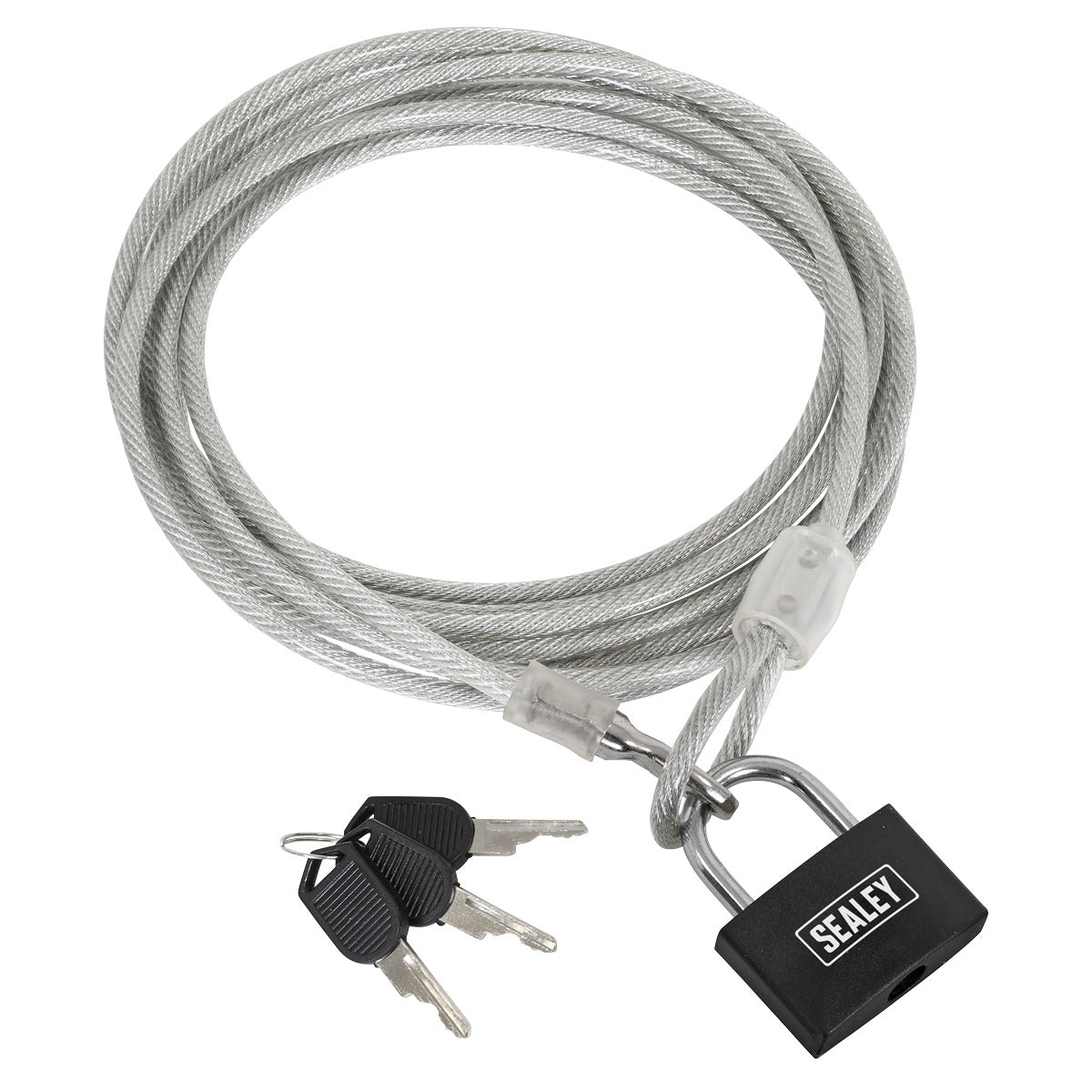 Sealey Motorcycle Cable Lock 3m SHGCL3