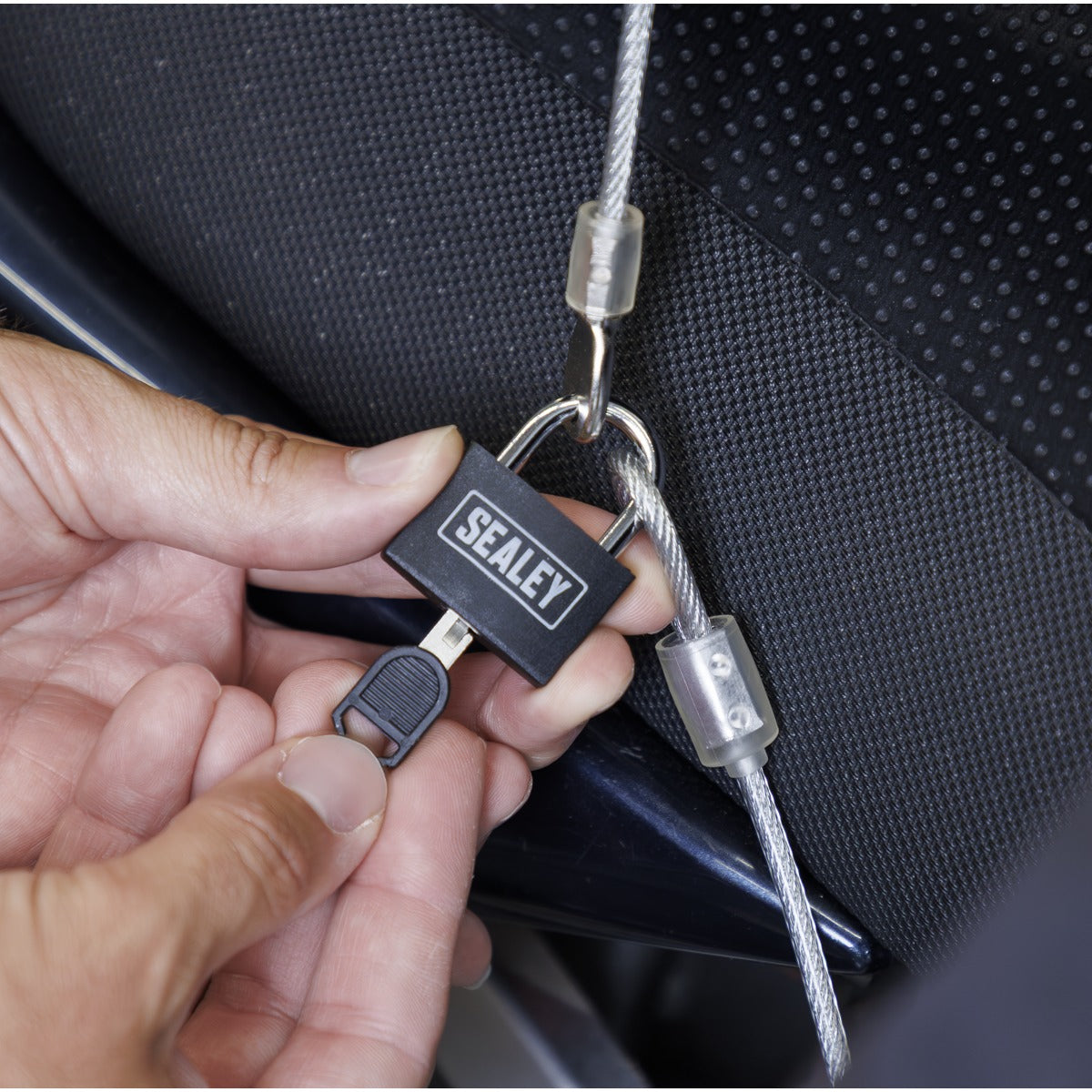Sealey Motorcycle Cable Lock 3m SHGCL3