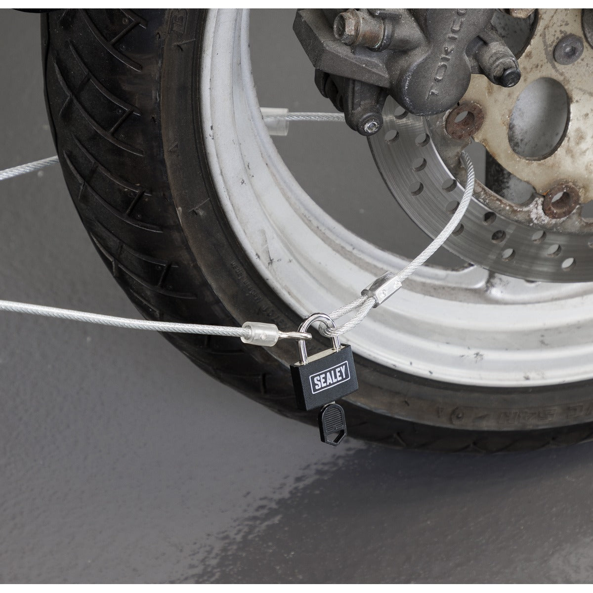 Sealey Motorcycle Cable Lock 3m SHGCL3