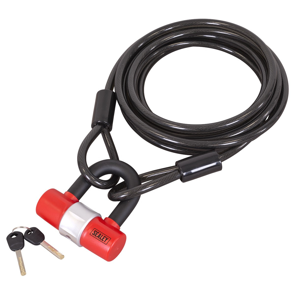 Sealey Motorcycle Cable Lock 10mm x 5m SHGCL5