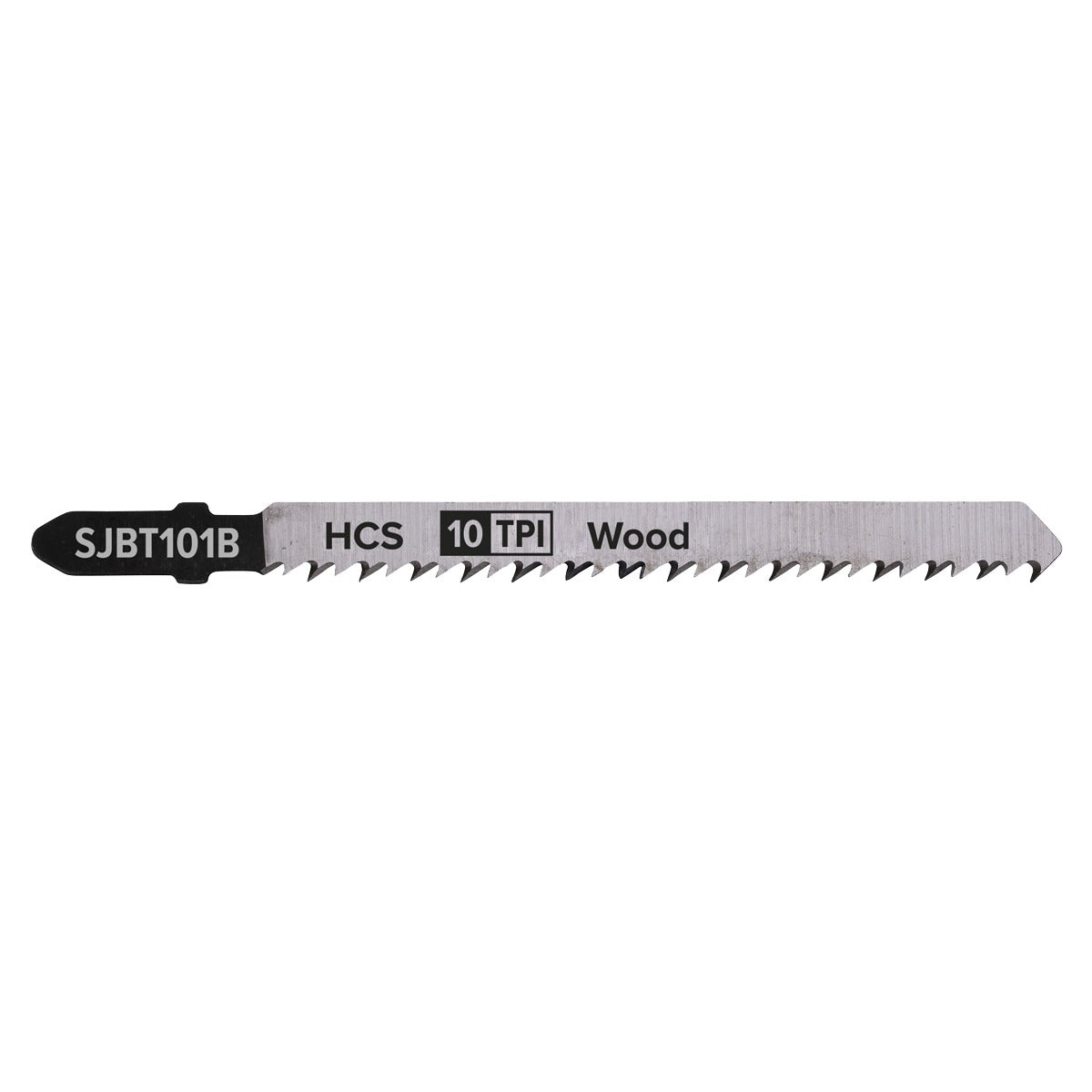 Sealey Jigsaw Blade for Hard Wood 100mm 10tpi - Pack of 5 SJBT101B