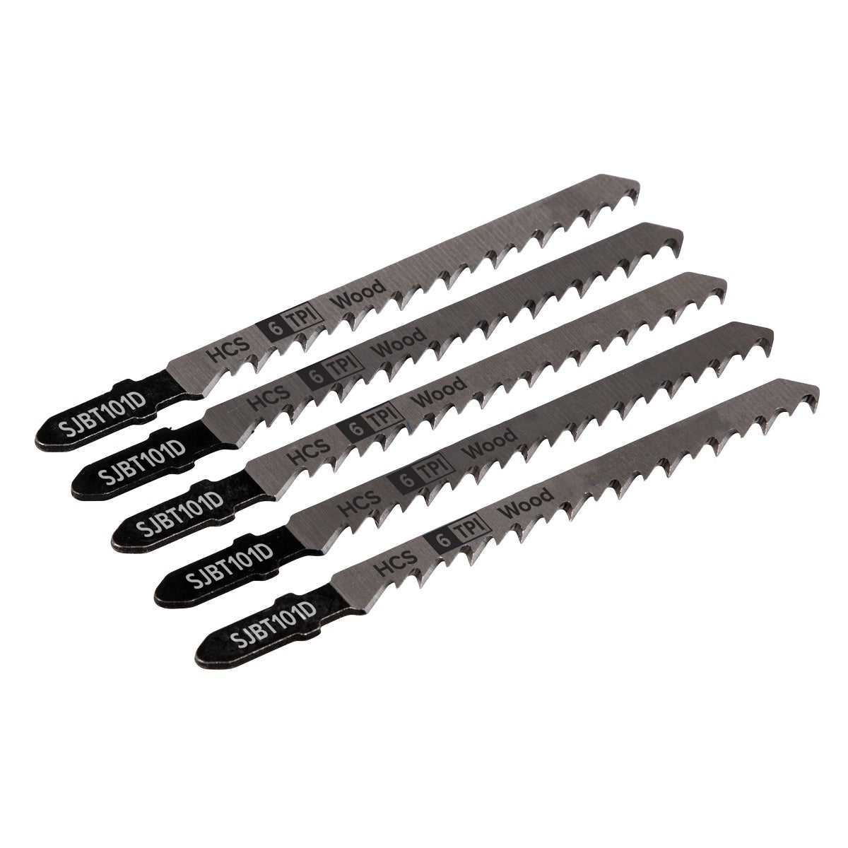 Sealey Jigsaw Blade for Hard Wood 100mm 6tpi - Pack of 5 SJBT101D
