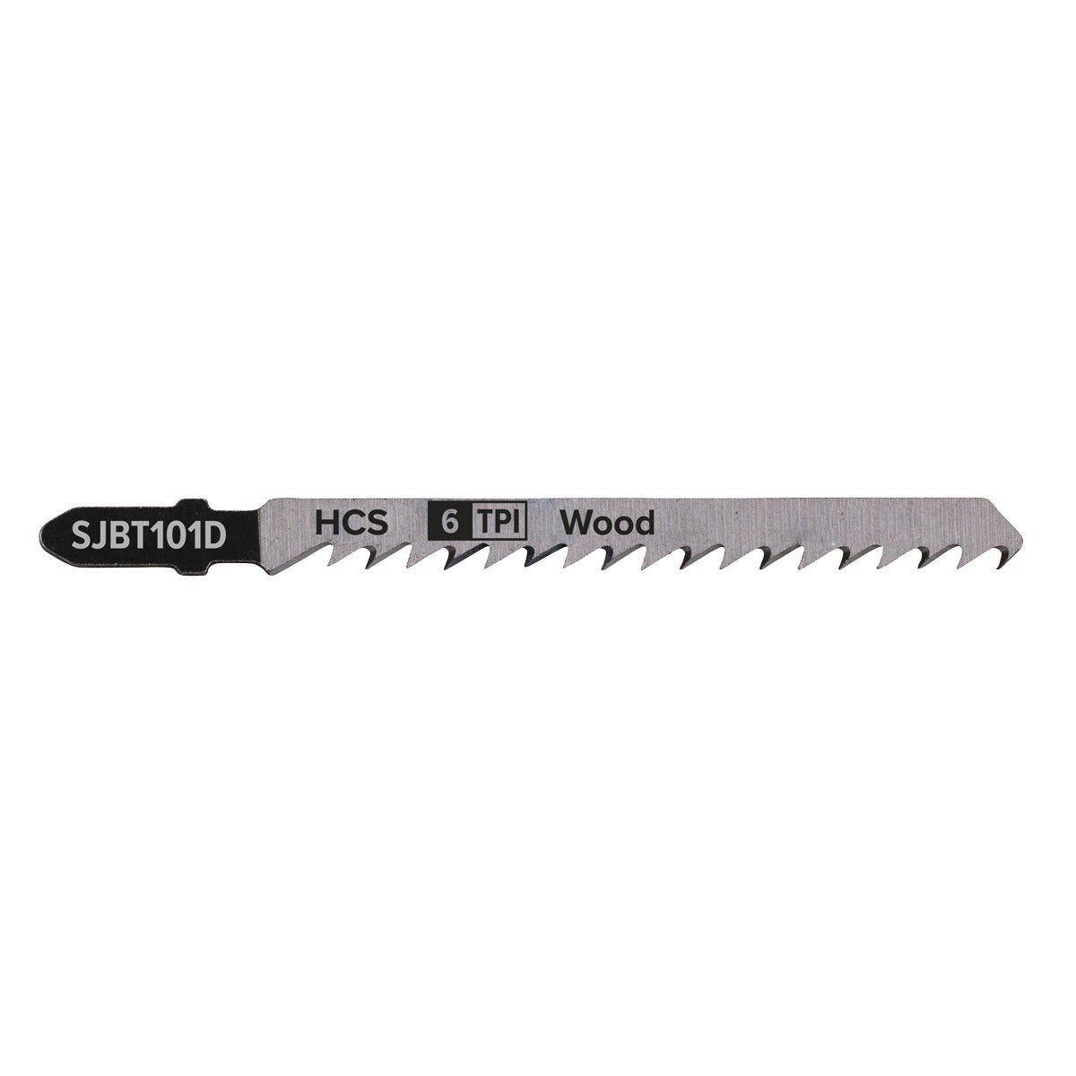 Sealey Jigsaw Blade for Hard Wood 100mm 6tpi - Pack of 5 SJBT101D