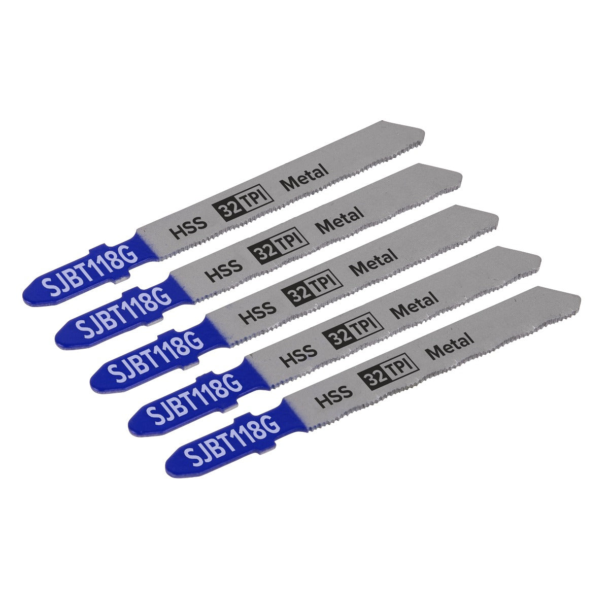Sealey Jigsaw Blade for Metal 75mm 32tpi - Pack of 5 SJBT118G