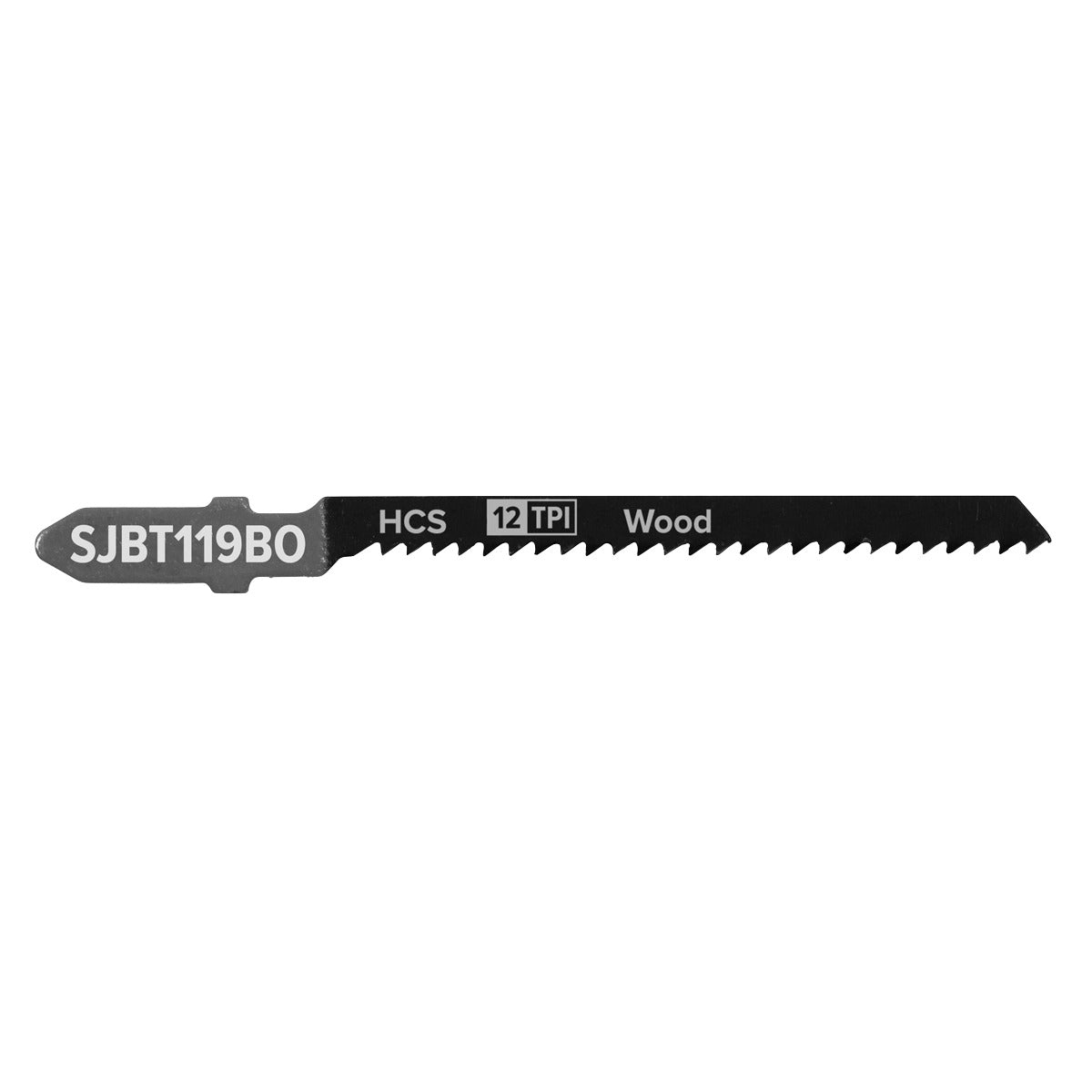 Sealey Jigsaw Blade for General Wood 75mm 12tpi - Pack of 5 SJBT119BO