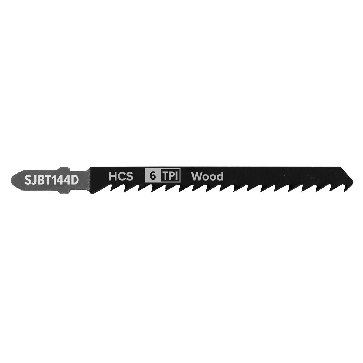 Sealey Jigsaw Blade for General Wood 100mm 6tpi - Pack of 5 SJBT144D