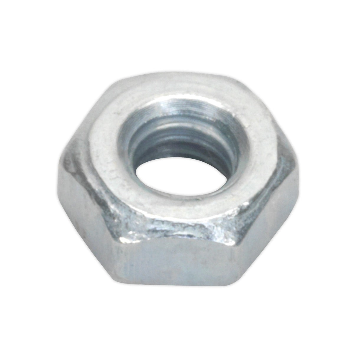 Sealey Zinc Plated Steel Nut M3, DIN 934 - Pack of 100 SN3
