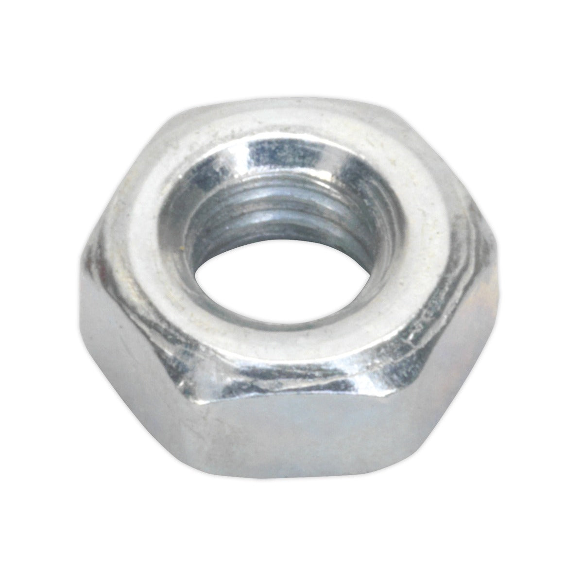 Sealey Zinc Plated Steel Nut M4, DIN 934 - Pack of 100 SN4