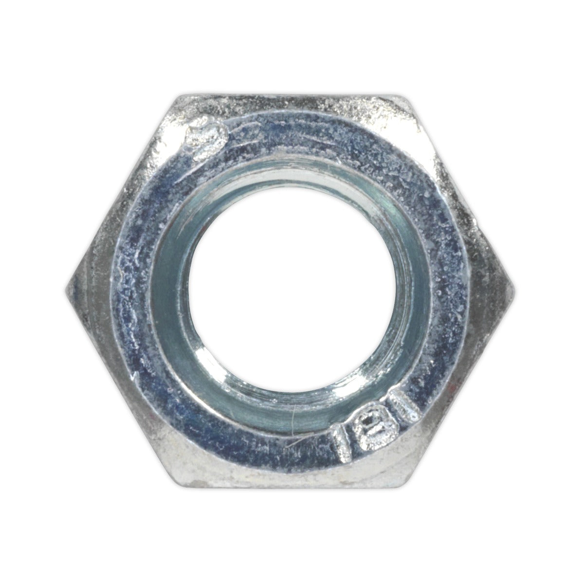 Sealey Zinc Plated Steel Nut M8, DIN 934 - Pack of 100 SN8