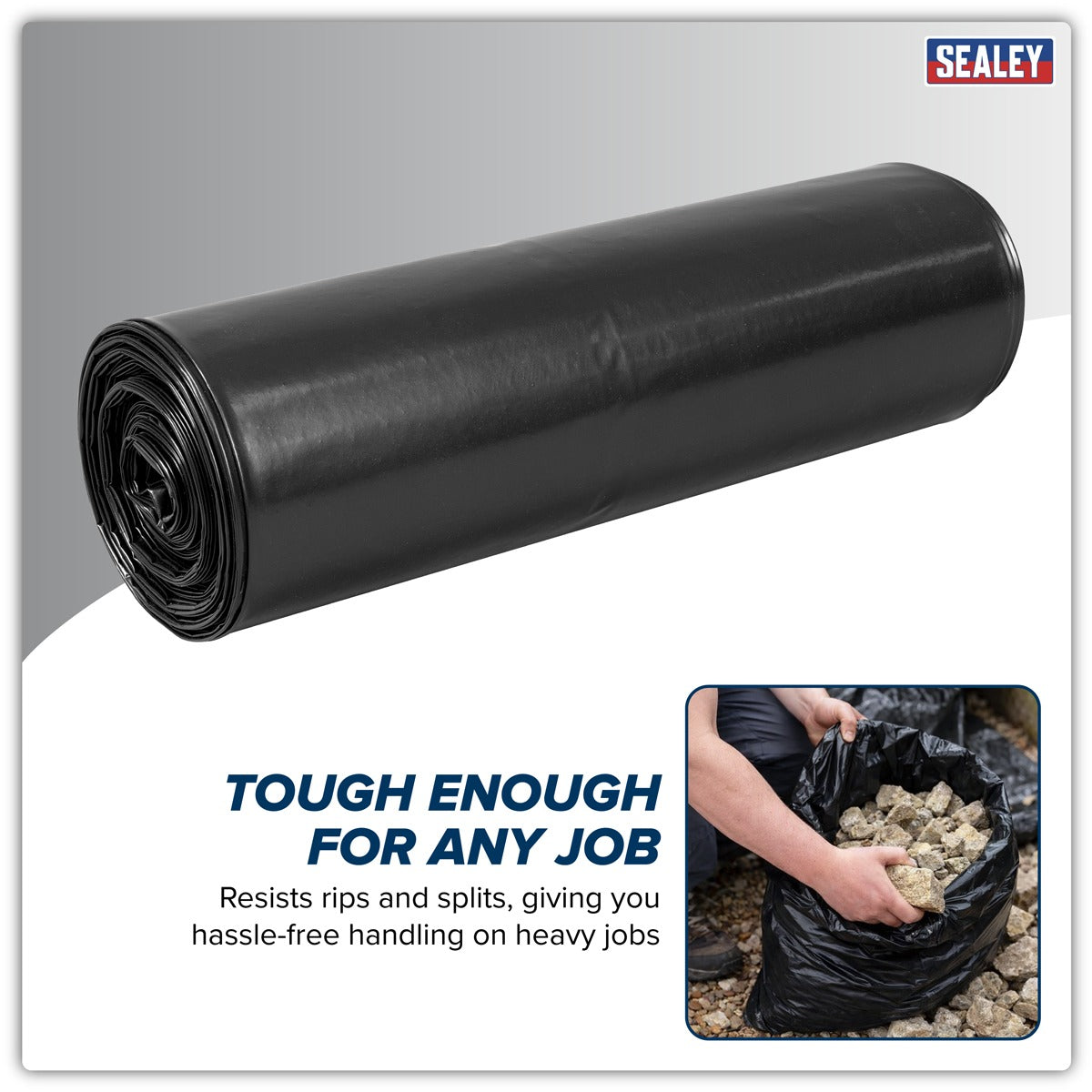 Sealey Rubble Sacks 50L - Pack of 100 SRS100