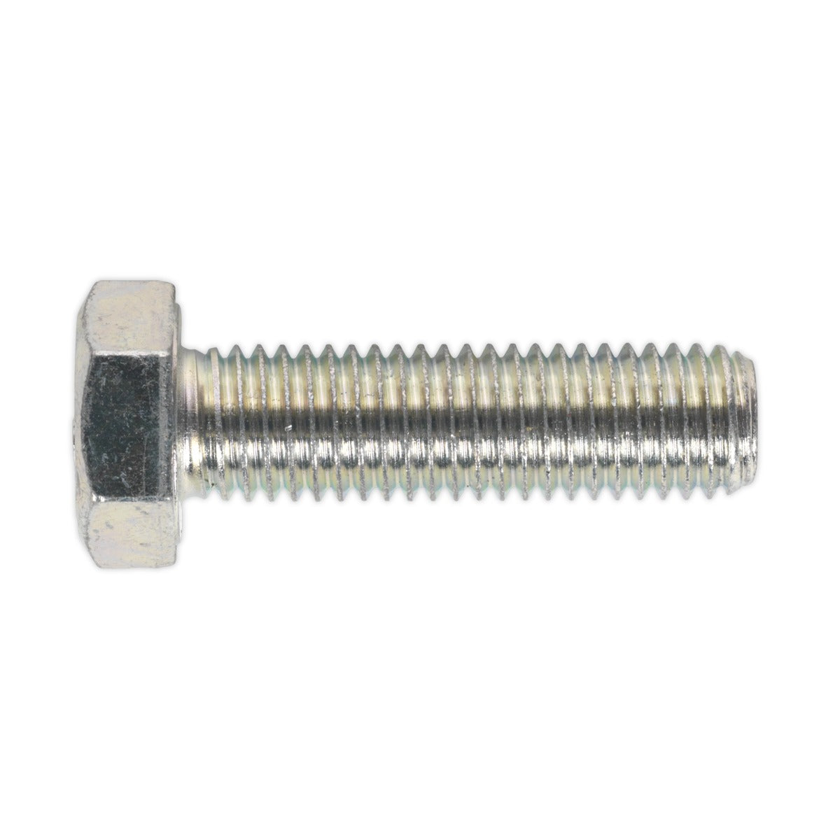 Sealey 8.8 Zinc Plated HT Setscrew M14 x 50mm, DIN 933 - Pack of 10 SS1450