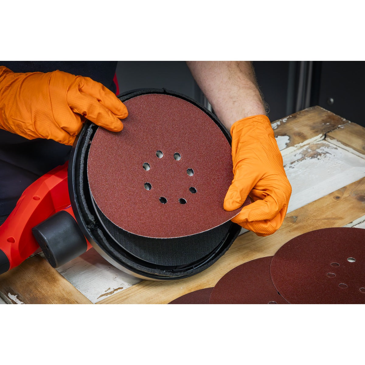 Sealey 225mm Hook-and-Loop Sanding Disc Set 5pc SSD05