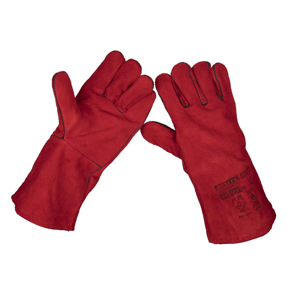 Sealey Leather Lined Welding Gauntlets - Pair SSP141