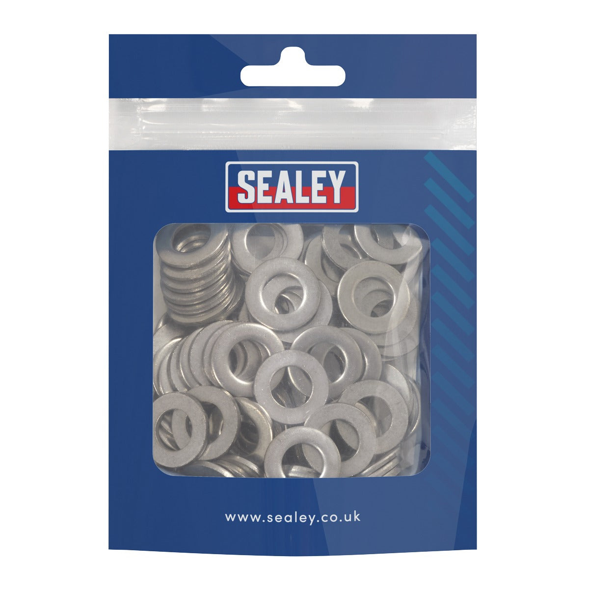 Sealey Stainless Steel Flat Washer M10 A2, DIN 125 - Pack of 100 SSW10