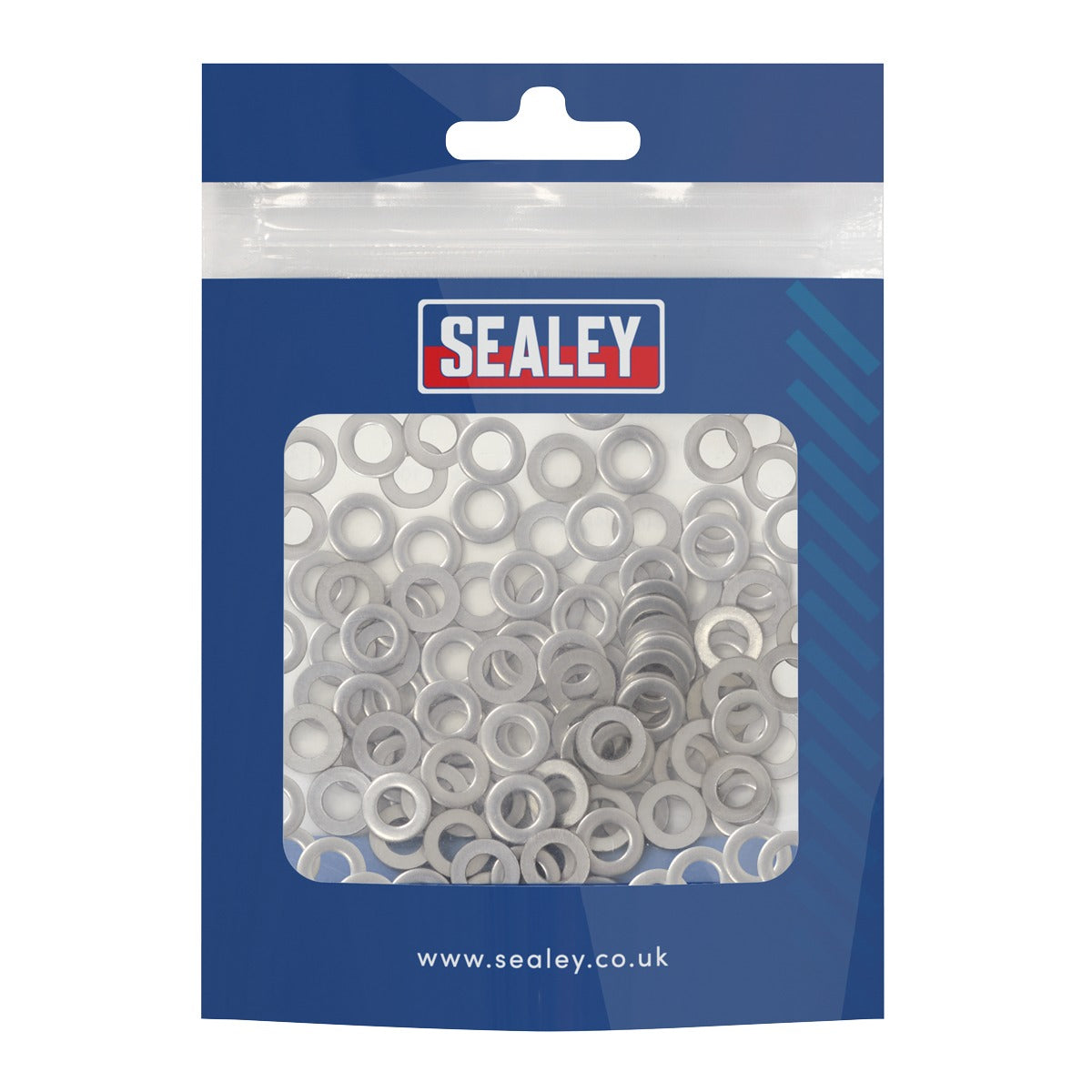 Sealey Stainless Steel Flat Washer M5 A2, DIN 125 - Pack of 100 SSW5