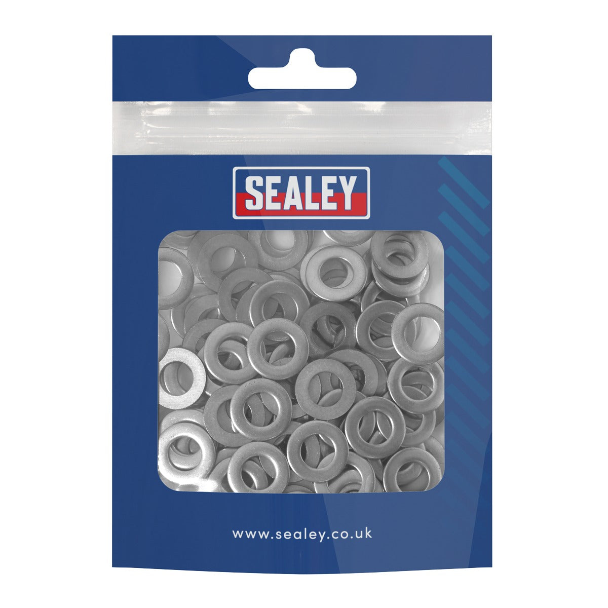 Sealey Flat Washer Stainless Steel M8, DIN 125 - Pack of 100 SSW8
