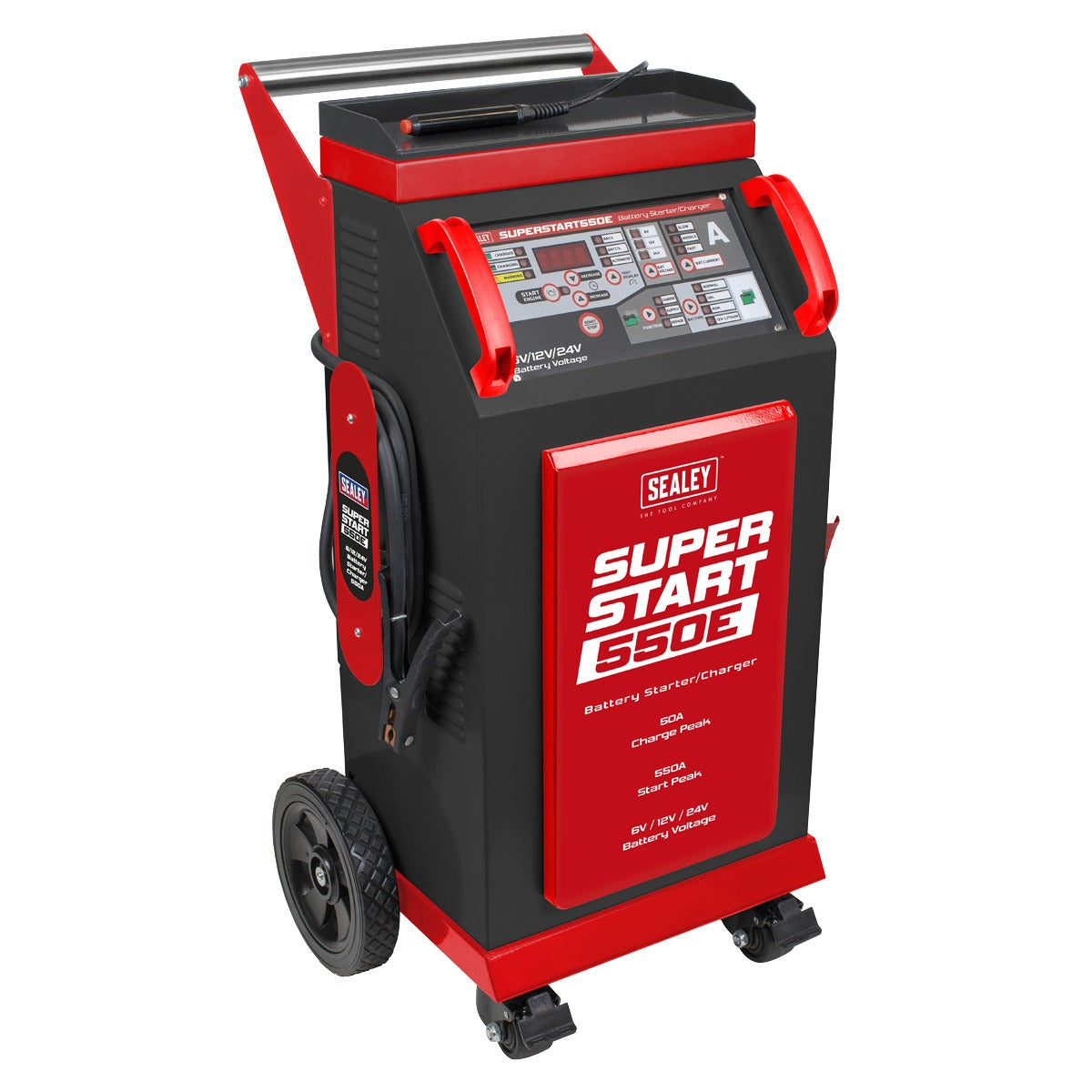 Sealey 6/12/24V Battery Starter/Charger 550A SUPERSTART550E