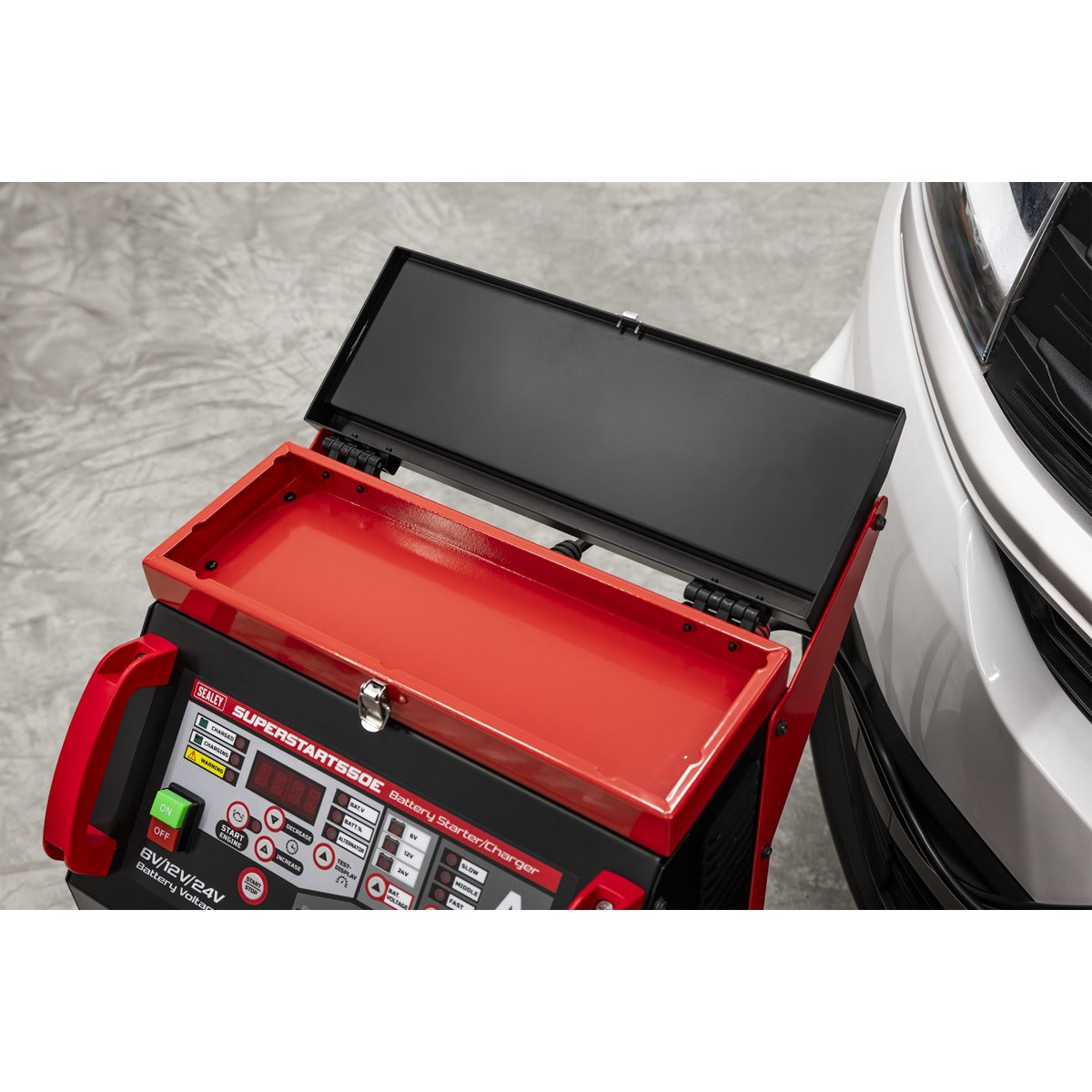 Sealey 6/12/24V Battery Starter/Charger 550A SUPERSTART550E